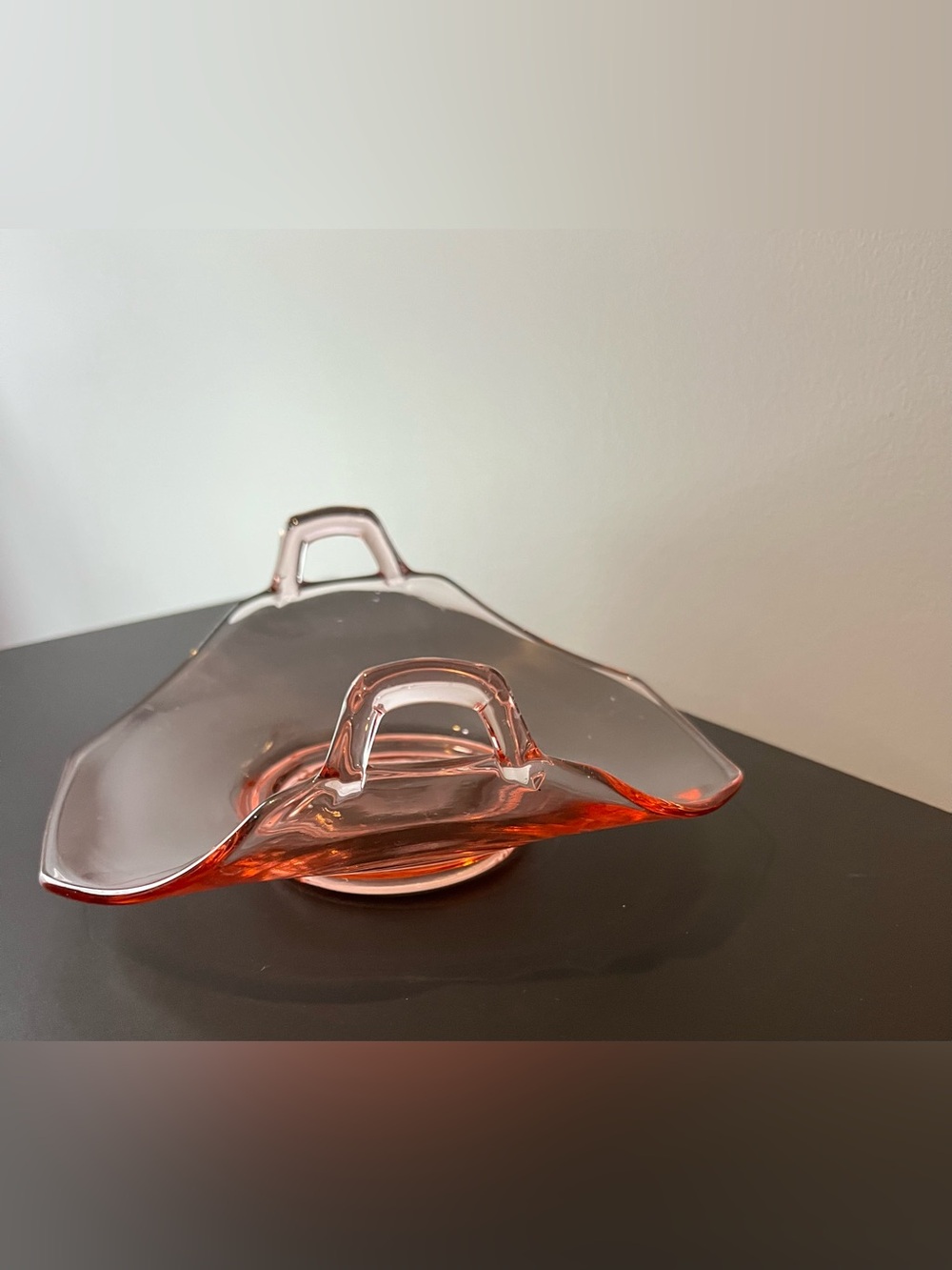Vintage Pink Depression Glass Dish